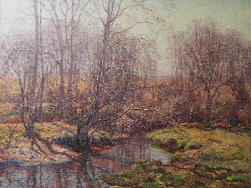 1869-Wilson Henry Irvine - Autunno, Eight Mile River - Old Lyme, Connecticut